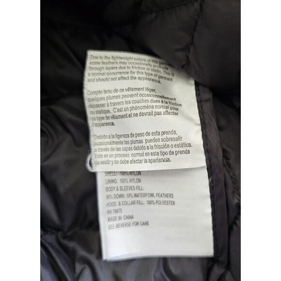 Michael Kors Packable Down Fill Black Puffer Longline Jacket Women's Size 1X - Picture 3 of 8